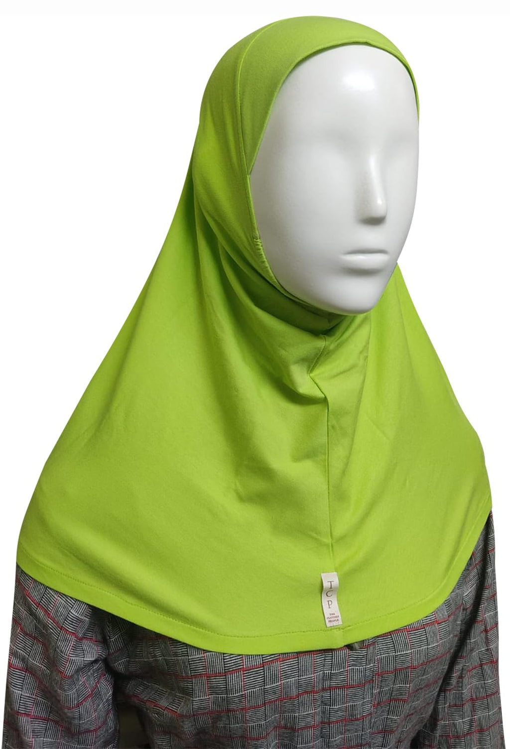 MINI HIJAB JERSEY WOMEN'S COLLECTION: Embrace Modesty with Fashion and Confidence COL AQUA (FLUORESCENT GREEN)