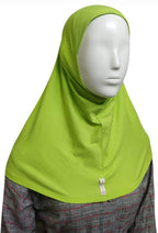 MINI HIJAB JERSEY WOMEN'S COLLECTION: Embrace Modesty with Fashion and Confidence COL AQUA (FLUORESCENT GREEN)
