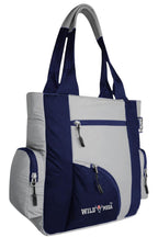 WILD MODA Kat Women Shoulder and Tote Bag (Grey & Blue)