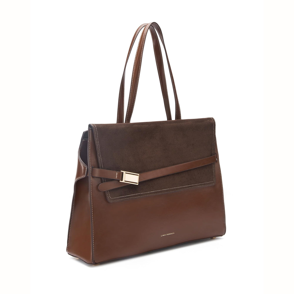 Lino Perros Monroe Daisy Brown Tote Bag