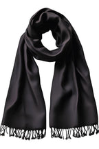 FM Trends Stylish Plain Scarf for Women & Girls | Solid Color Stole, Dupatta, Shawl | Elegant Ladies Accessory (Black, 1.8 meters)