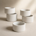 Neatly Home Handcrafted Candle Jar Smooth Satin White 8x4 cm Pack of 5