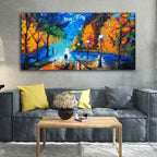 VIBECRAFTS Canvas Paintings for Living Room Drawing Room Beautiful Scenery of Couple Dating Canvas Wall Painting Wall Art Fitted with Wooden Frame for Home|Office|Gift(PTVCH_2253) (Multi 3)