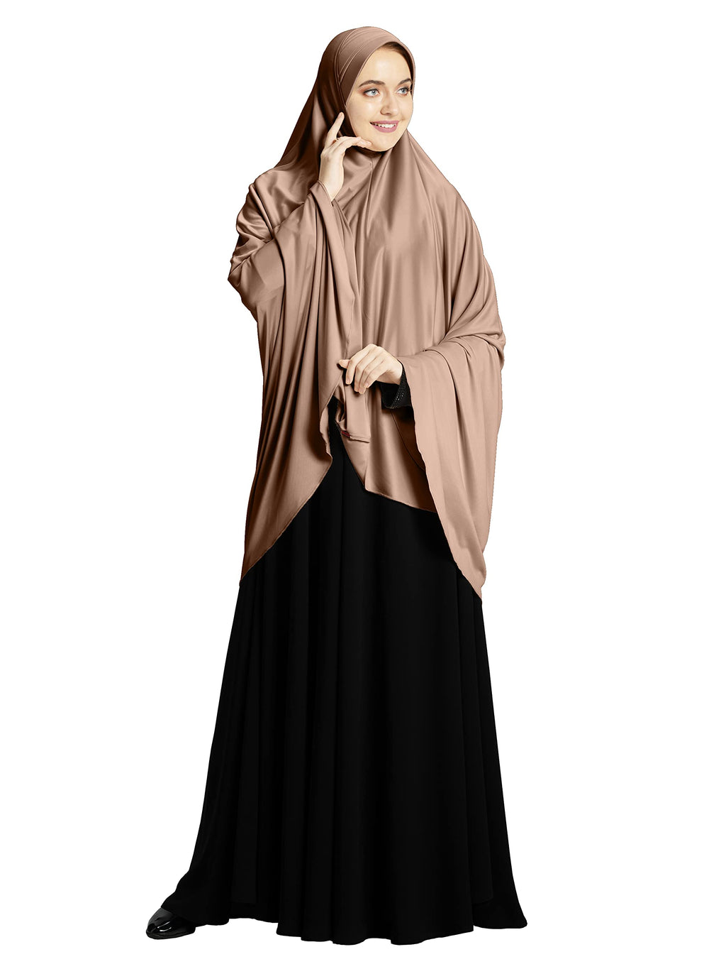 Mehar HIJAB'S MUSLIM MODEST WOMEN'S STYLISH ZAKIA HIJAB (Dark Wheat, XX-Large)