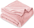 VAS COLLECTIONS® Premium Plush Double Blanket | 300 GSM Lightweight Cozy Soft for Bed, Sofa, Couch, Travel & Camping| 220x230 cm or 86x90 inches | Pink Kafalo