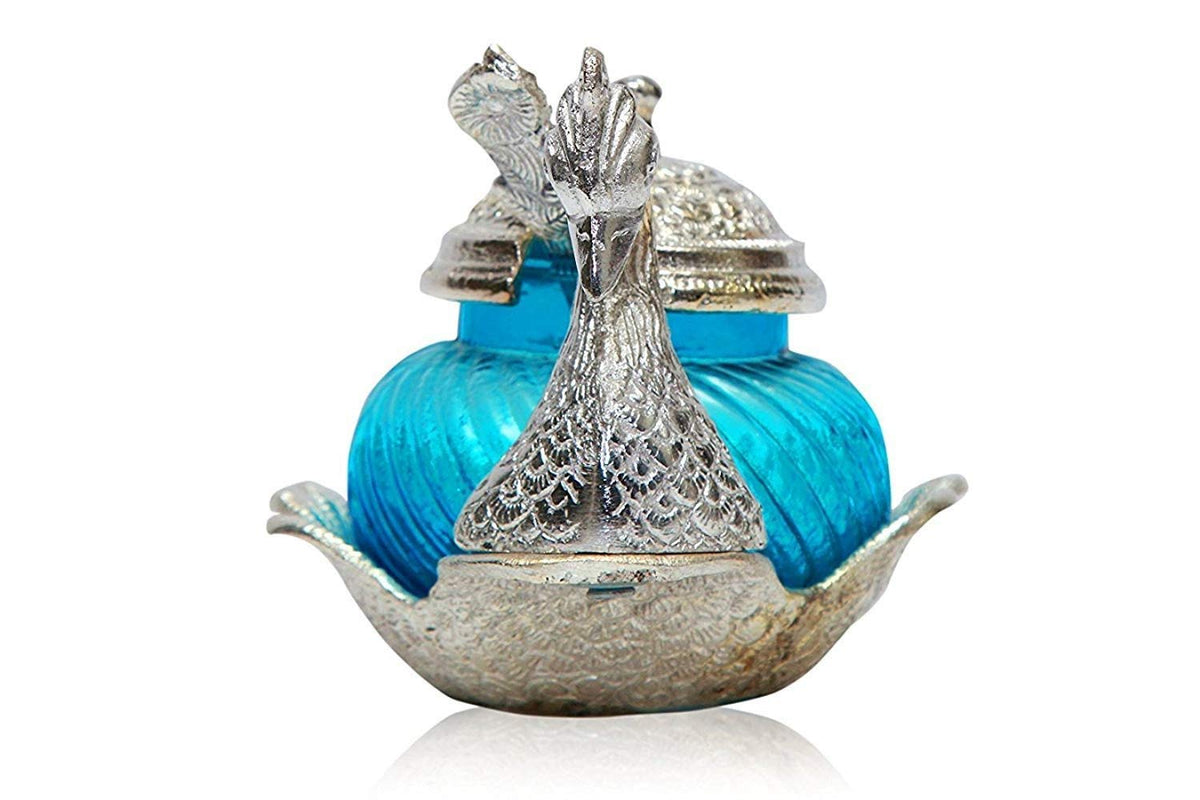 RCI Handicrafts Aluminum Duck Shape Mouth Freshener Bowl (10 x 10 x 10 cm, Silver)