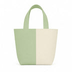 Lify Canvas Mini Tote Bag for Women | Small Handbag Purse with Zipper & Inner Pocket | Lightweight Cotton Canvas Craft Bag for Daily Use, Travel, Shopping & Gifting (1 Piece) (Pastel Green)