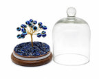 Evil Eye Protection Tree in Glass Dome with Gift Box | Handmade Crystal Tree Showpiece | Positive Energy Decor Gift for Home & Office