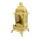PujaNPujari Brass Beautiful Home Temple Pooja Mandir for Living Room for Pooja Decorations (Large)