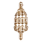 ARTVARKO Brass Dashavatara Dasavatharam of Lord Vishnu Statues Ten Incarnations Avatars Wall Hangings Idol Murti Home Puja Temple Gifts Height 29.5 Inches