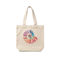 RAL Heavy Duty 400 GSM Cotton Canvas Tote Bag for Women | Printed Shoulder Bag for Office, College & Grocery | Reusable Eco-Friendly Shopping Tote (38 x 9 x 32 cm) (Spiral Mandala Print)