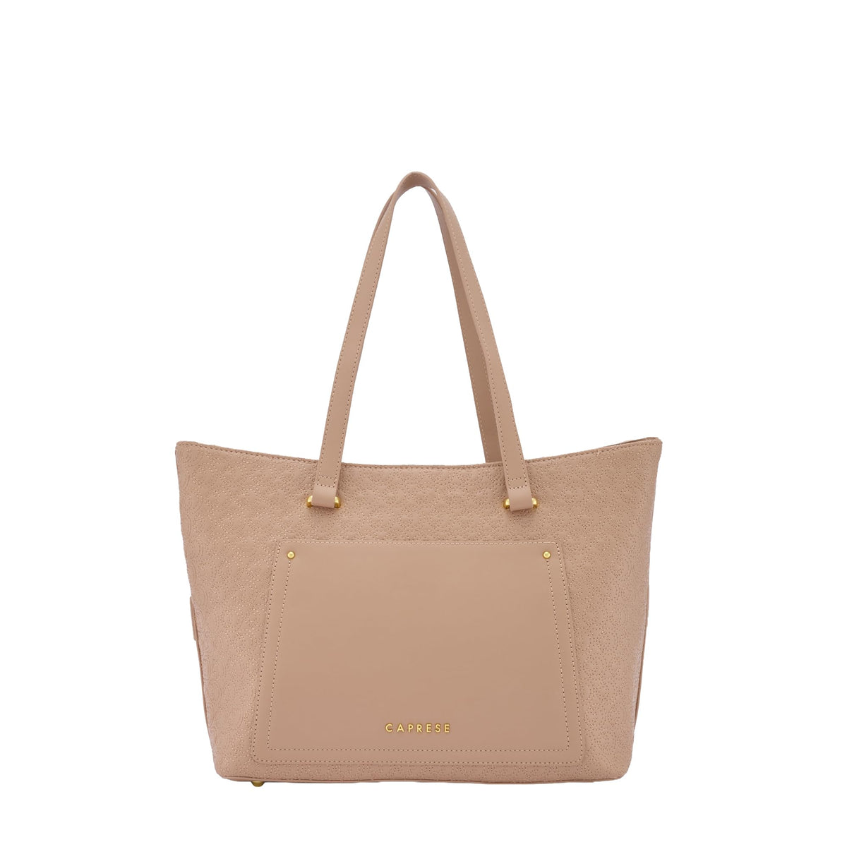 Caprese Rain Large Tote Bag for Women | Stylish, Durable, Multi-Compartment Design for Work, Travel, Shopping | Large Capacity, Comfortable Straps, Ideal for 15 Laptop & Essentials (Mocha Mousse)