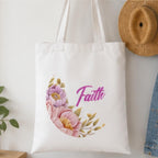 Adorvue Premium Reusable Inspirational Quote Art Tote Bag Stylish Eco-Friendly Cotton Handbags, Canvas Bags for College, Shopping, Office, Travel, Grocery Runs, Beach Day and Casual Outing Pack of 2