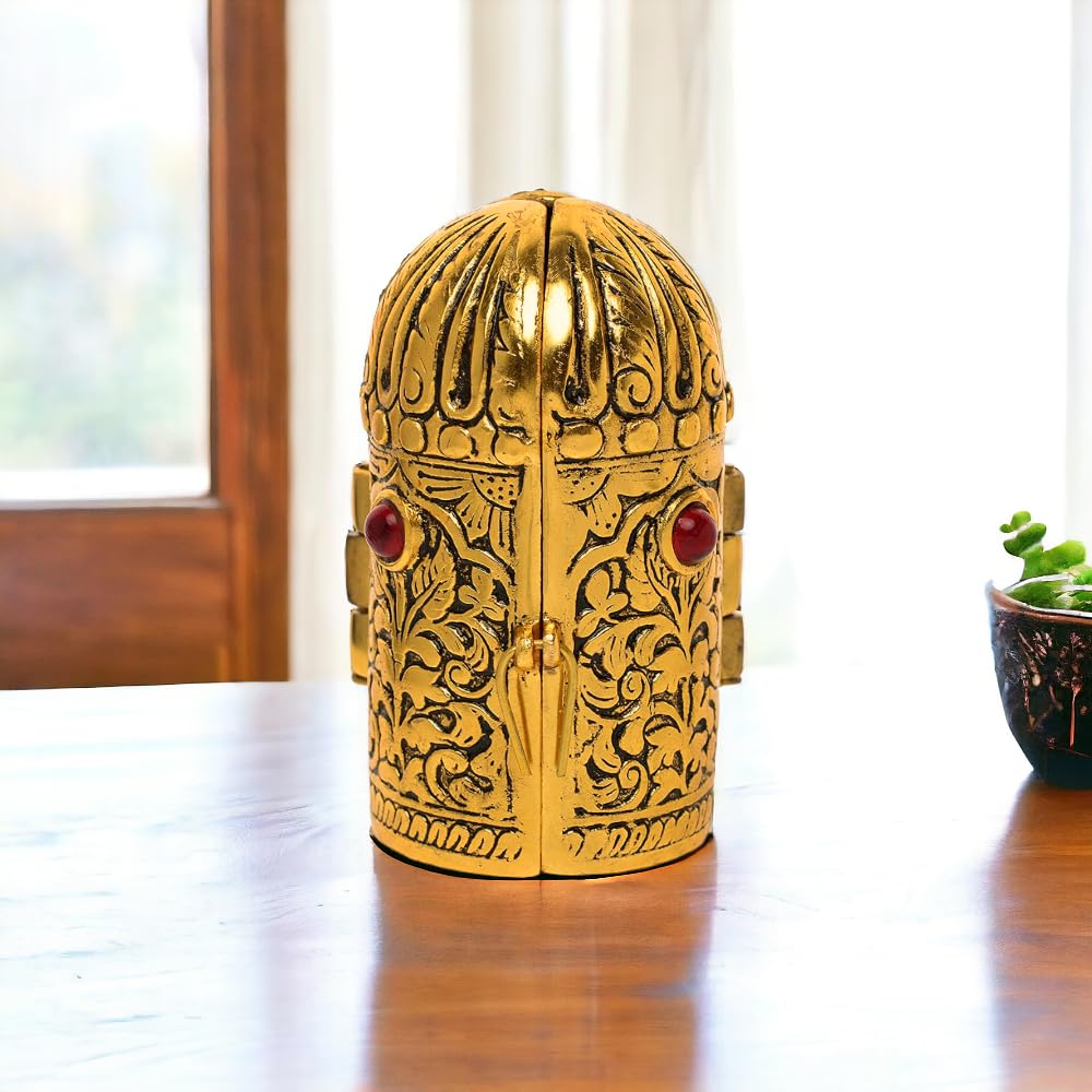 KridayKraft Metal Shri Ram Darbar Statue in Foldable Box for Pooja Lord Rama Laxman Sita & Hanuman Murti Religious Idol for Home Office Décor Decorative Showpiece Figurines,