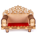 kriyanta Wooden Small Temple for Home Puja Mandir Wall Hanging and Table Top Home Mandir Temple Home Decor Beautiful Wooden Temple. (23 Hindolo WR 1628)