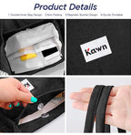 Kawn Women Corduroy Western Tote Bag Canvas Shoulder Cord Purse Reusable Shopping Bag Grocery Bag Large Capacity Washable Handbag Girls Shoulder Bag With Inner Pocket For Daily Use Work Travel (Black)
