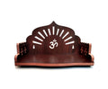 M Fashion Mantra Art Plywood Small Wooden Temple For Home Office And Shop/Sinhasan/Pooja Stand/Hindola (8.5 In * 6 In * 5.5 In) (Om Sun)