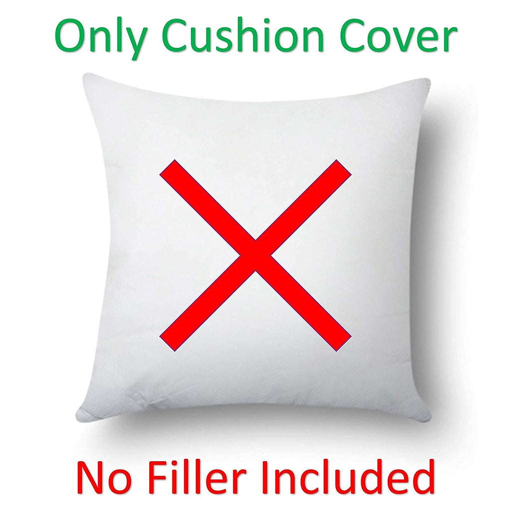 CASA-NEST Jute Cushion Cover 24x24 (Pack of 2) (Bondi Blue) JUTEREV24
