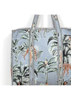 Yda fashion Quilted Cotton Tote Bag for Women & Men, 3 Layer Shopping Bag, Printed Reusable Grocery Tote, Lightweight Multipurpose Shoulder Handbag for Daily Use