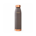 Artarium 1 Litre Copper Bottle Leak Proof Non Toxic BPA Free With Anti Oxidant Proeprties Grey Bottle For Drinkware Immunity Boost Beneficial For Digestive Liver Health (Copper Bottle Gray Color)
