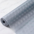 Dribble (45cm X 500cm) Eva Shelf Liner Mat Roll, Non Slip Drawer & Cabinet Liner for Kitchen, Waterproof Oilproof Washable Fridge Mat, Anti Skid Cupboard Wardrobe Multipurpose Mat (Grey) Kafalo