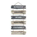Artvibes Be Positive Quote Decorative Wall Hanging Wooden Art | Quotes Decor Item | Wall Poster | Office Wall Decoration Items | Wall Art Print | Inspirational quotes | Gift Items (WH_3231NN)