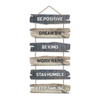 Artvibes Be Positive Quote Decorative Wall Hanging Wooden Art | Quotes Decor Item | Wall Poster | Office Wall Decoration Items | Wall Art Print | Inspirational quotes | Gift Items (WH_3231NN)