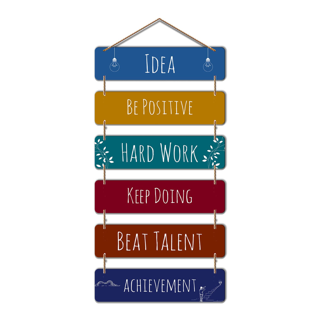 Artvibes Positive Quote Decorative Wall Hanging Ornaments | Quotes Decor Item | Wall Poster | Mdf Wall Decoration for Office | Wall Art Print | Inspirational Quotes | Gift Items (WH_3207N)