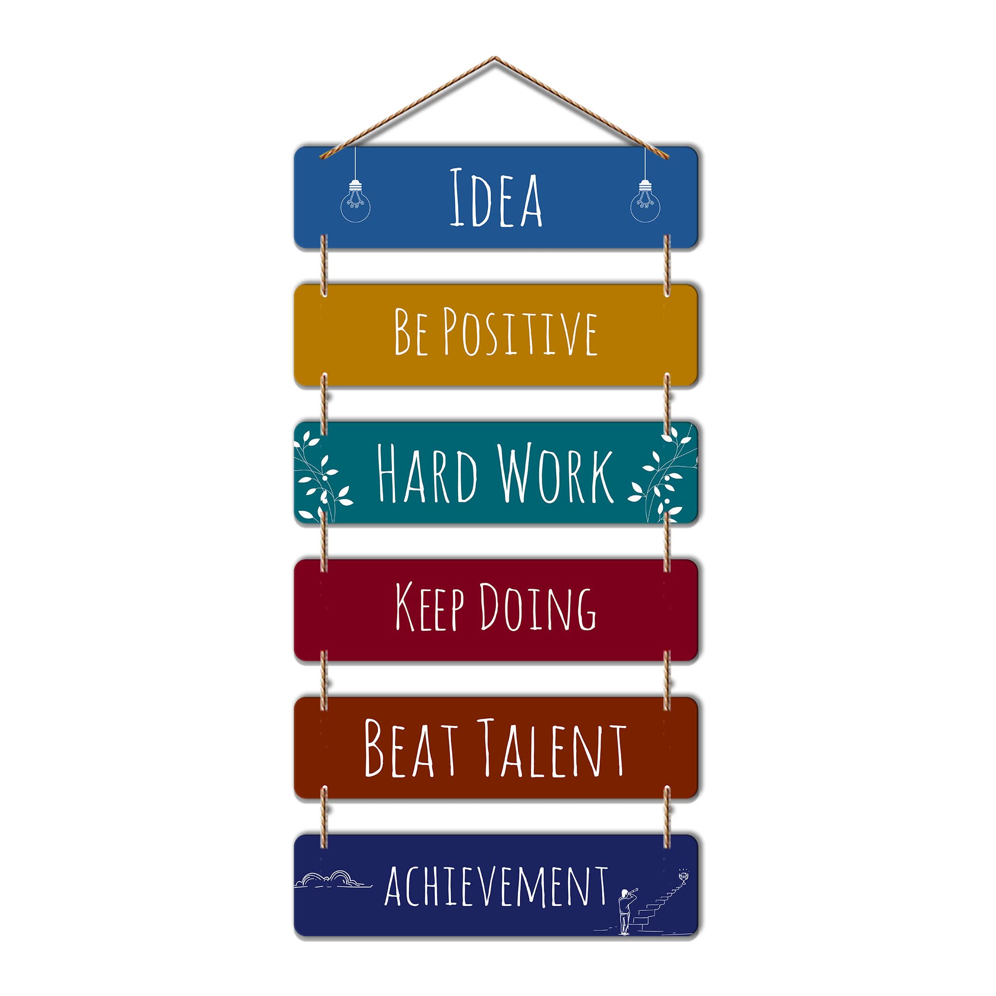 Artvibes Positive Quote Decorative Wall Hanging Ornaments | Quotes Decor Item | Wall Poster | Mdf Wall Decoration for Office | Wall Art Print | Inspirational Quotes | Gift Items (WH_3207N)
