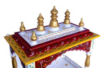 Kamdhenu Art and Craft Wood Home Temple (45 x 30 x 60 cm, White)