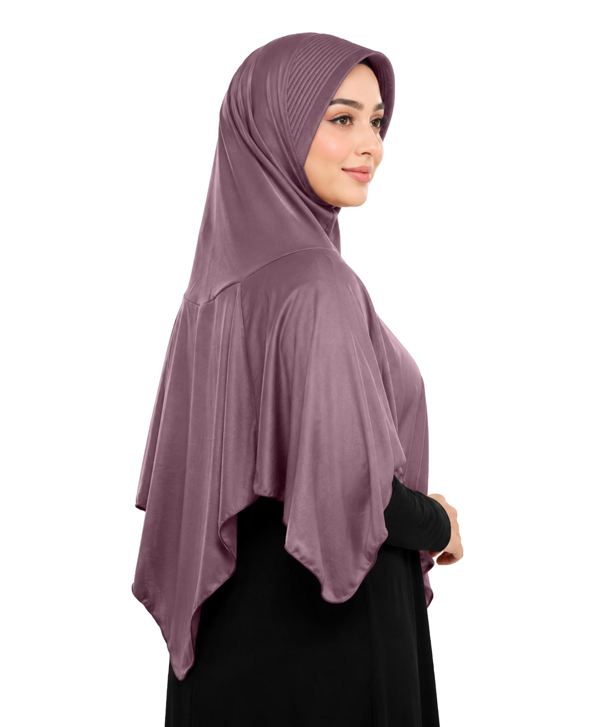 Mehar Hijab Women's Modestly Stylish Look Solid Soft Polyester iCRA fabric Nabah Hijab Wheat (Free Size)
