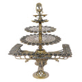 ARTVARKO Brass 84 Chaurasi Diya Aarti Big Size Eightyfour Oil Lamp Deepak Jyoti Puja Stand Arti Navratri Diwali Home Showpiece Temple Puja Decor 16 Inch