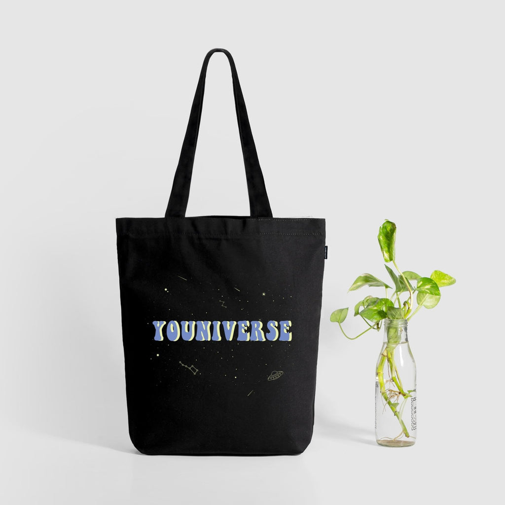 Eco Right Canvas Tote Bags for Women with Zip, College Bag for Girls, 100% Organic Cotton Tote Bag for Shopping, Travel & beach bags for women (Pack of 2)