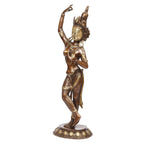 ARTVARKO Big Brass Goddess Tara Standing Statue Tara Statue for Health Happiness Wealth Dancing Idol Home Decor Height 20 Inch