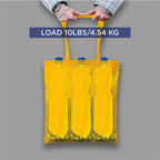 Lify Cotton Canvas Tote Bags Bulk Shopping Bag for Crafts, DIY Reusable Grocery Bag, 14 X 16 Inch – 3 Piece Pack (Yellow- 3Pcs, 14’’ (35.56 CM) x 16’’ (40.64 CM))