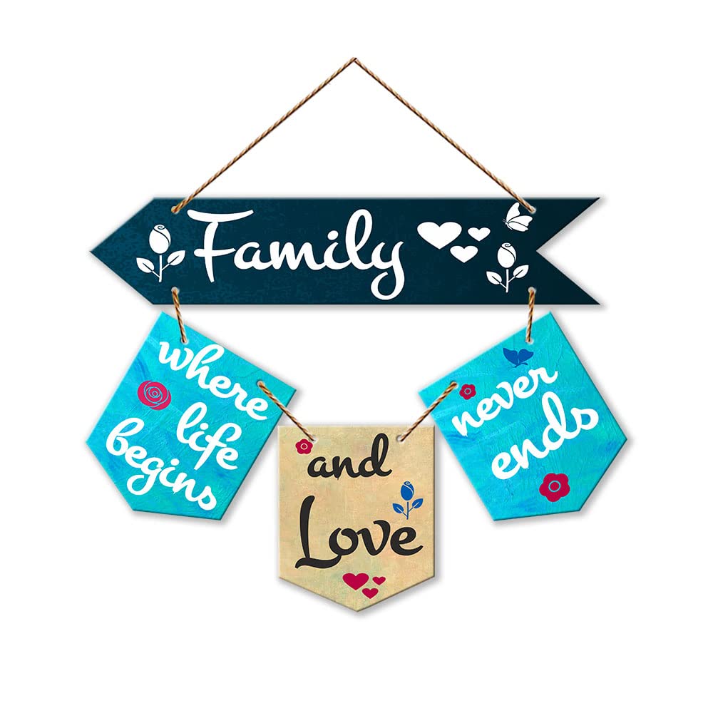 Artvibes Wall Hanging Home Decorative Wall Art for Living room | Bedroom | Gifts | Wall Hanger for Decoration | Modern Decor | Artwork | Wall Sculpture | Signs & PlaquesArt Print (WH_6409NR)