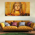 VIBECRAFTS Spiritual Shiva Canvas Wall Painting of Five Pieces For Home|Office|Living Room|Gift (PTVC5Pcs4_8731)