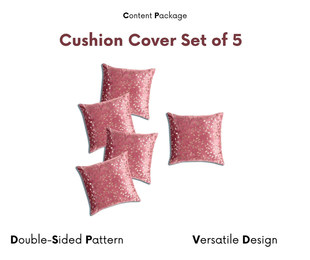RD TREND® Premium Velvet Cushion Covers Set of 2 | Soft Decorative Throw Pillowcases for Sofa, Bed & Living Room | Cushion Cover 18 inch x 18 inch (45x45 cm) Dusty Rose