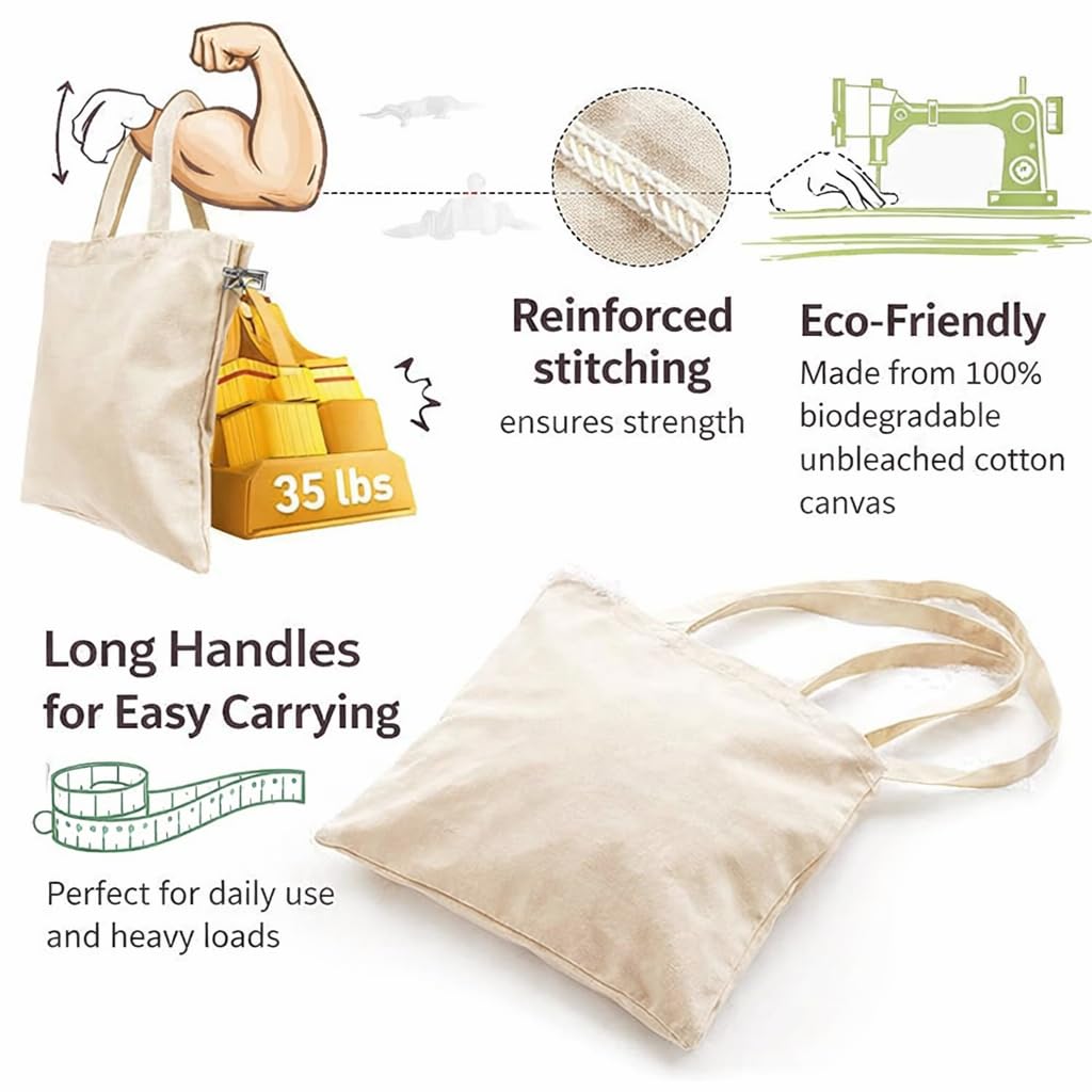 UNIQUE TOHFAA Map Design Cute Tote Bag for Women & Girls | Reusable Cotton Shopping Bag with Lightweight Canvas Travel & Everyday Carry Bag