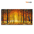 VIBECRAFTS Canvas Paintings for Living Room Drawing Room Forest In Autumn Canvas Wall Painting Fitted With Wooden Frame For Home | Office | Living Room | Gifts (PTVCH_2527)