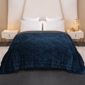 Cloth Fusion Fleece Sherpa Heavy Winter Quilt Blanket, Single 60x90 inch Kafalo