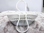 Women's Handmade Jute Tote Bag | Boho Bamboo Beach Basket Bag