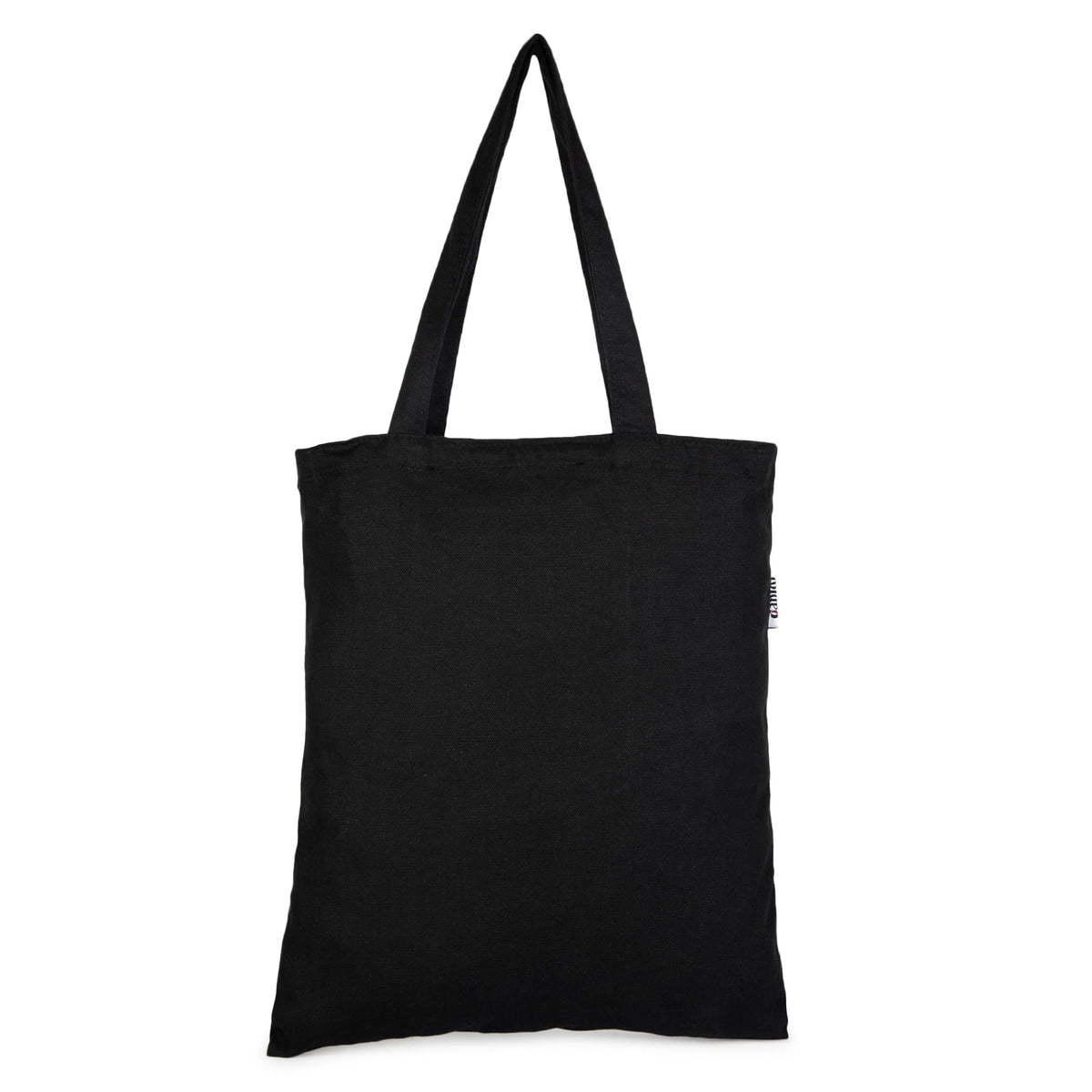 DANIOO DON'T WORRY WE CARRY Canvas Tote Bag For Women, Multipurpose Handbags For Women With Zipper And Pocket For Travel, Shopping And College Tote Bag (Black Owl), White & Black