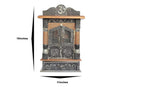 Handicrafts Pooja Temple for Home Big Size Wooden Mantapa for Pooja Room Modern Mandir,Oxidise Temple Mandir for Home (Mandir 6x12 inches)