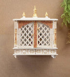 Kamdhenu art and craft Wooden Temple/Home Temple/Pooja Mandir/Pooja Mandap/Temple