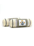 BLOCKS OF INDIA Cotton Hand Block Printed Bolster Cover | Booster Cover with Drawstring | Round Long Pillow Cover for Bed | Dewan Pillow Cover Set 16 X 32 | Set of 2 (Color 46)