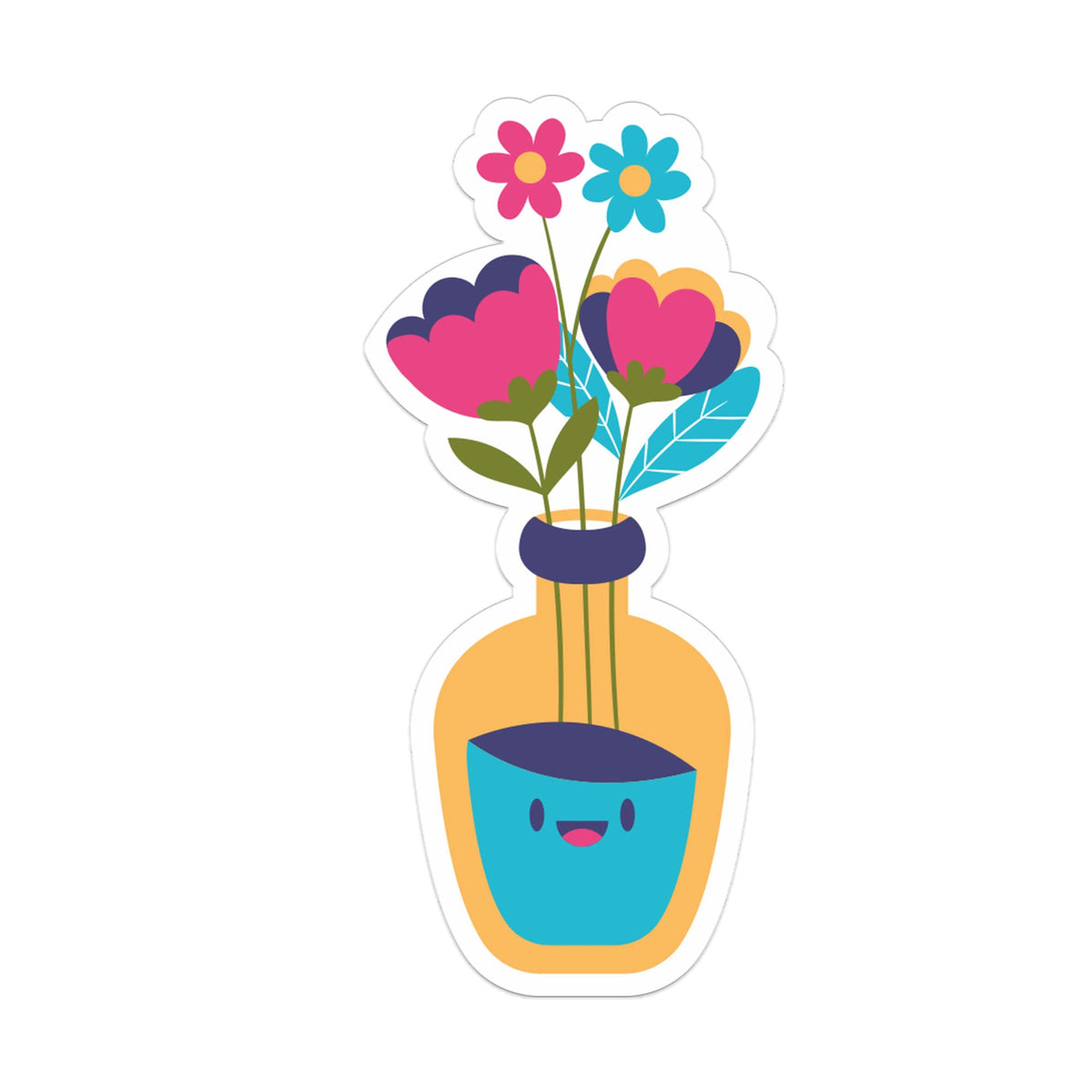 Artvibes Fridge Magnet Beautiful Flower Pot Deer Decorative Magnet for Refrigerator|Almirah|Washing Machine (RM_7003)