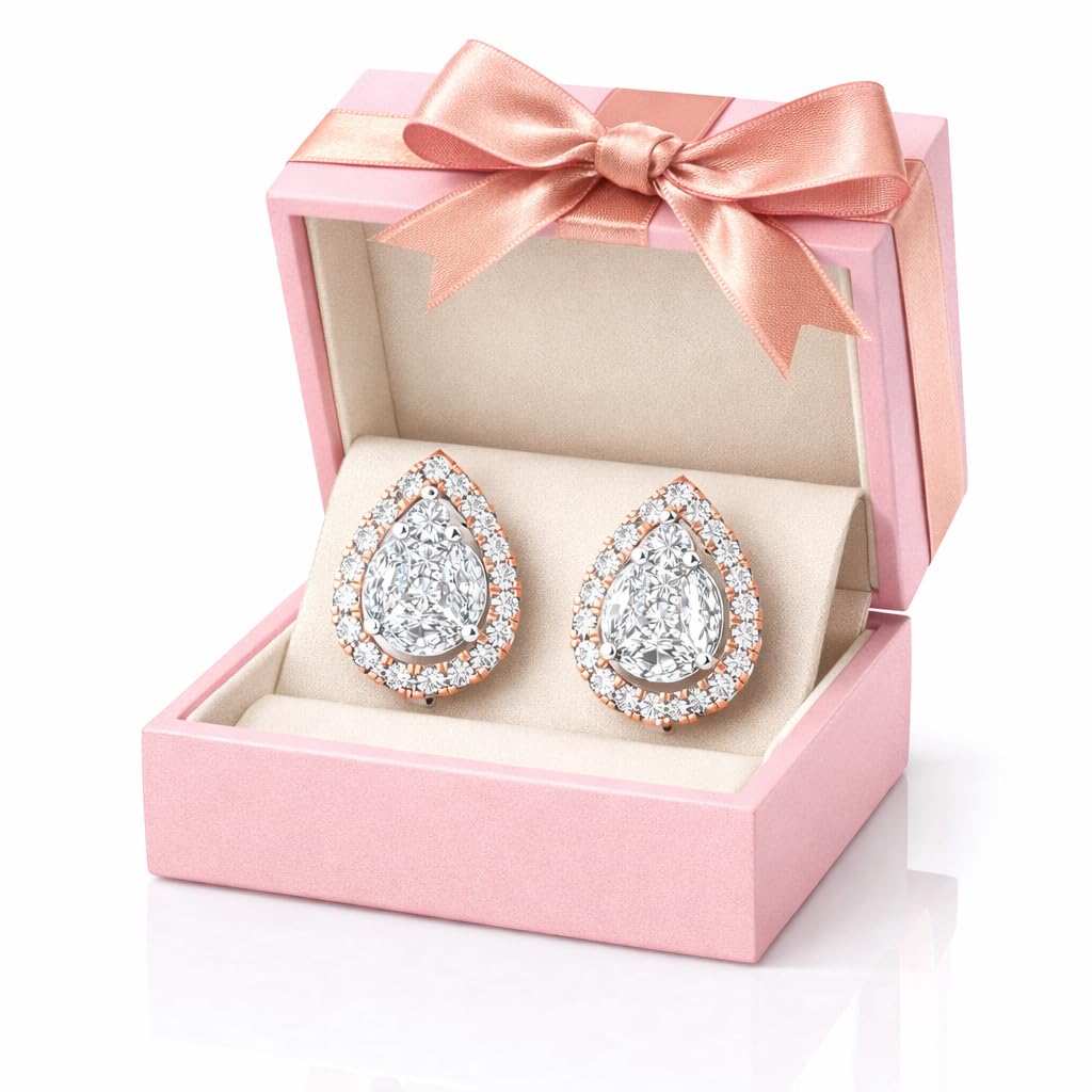 925 Sterling Silver Earrings for Women | Floral, Marquise Cluster & Drop Stud Design | Hypoallergenic Lightweight Jewelry for Daily Wear, Party, Anniversary, Wedding, Birthday Gift