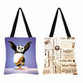 MY FAV Cotton Printed Canvas Tote Bag, for Travel,Yoga, Gym, Sports | Designer Shopping Bag | Compact, Lightweight and Eco-friendly - Capacity15kgs (6 Month Warrenty) - Pack of 2