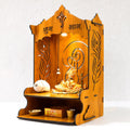 Sehaz Artworks Shree Puja Mandir for Home Big Size |Pooja Mandir-42x23 CM
